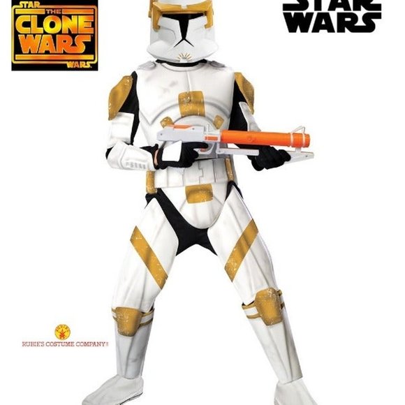 Star Wars Other - Adult Clone Trooper Commander Cody Deluxe Costume Men's Standard 42-44 NEW